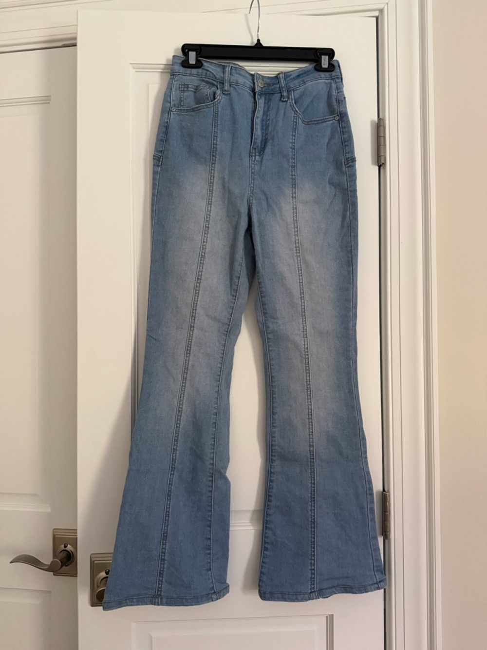 Altar’d State Light Blue Women's Flared Jeans With Stars